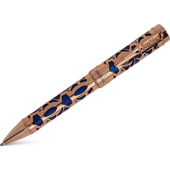 Conklin Endura Ballpoint Pen - Deco Crest Blue - Pen Boutique Ltd