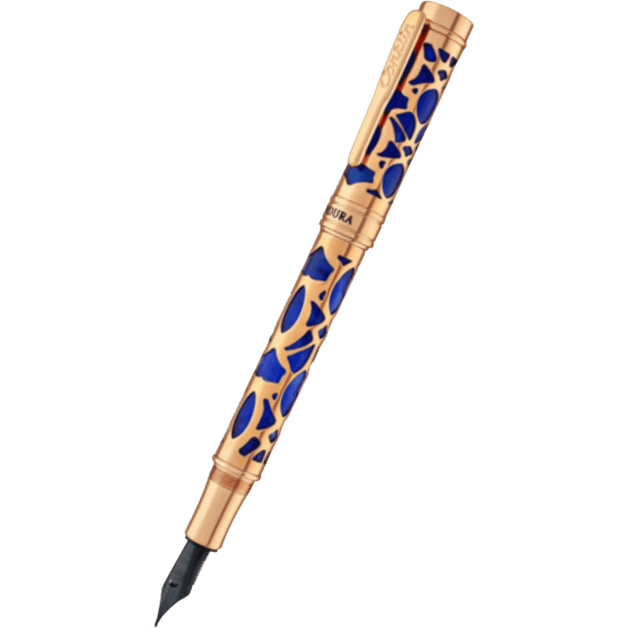 Conklin Endura Fountain Pen - Deco Crest Blue - Pen Boutique Ltd