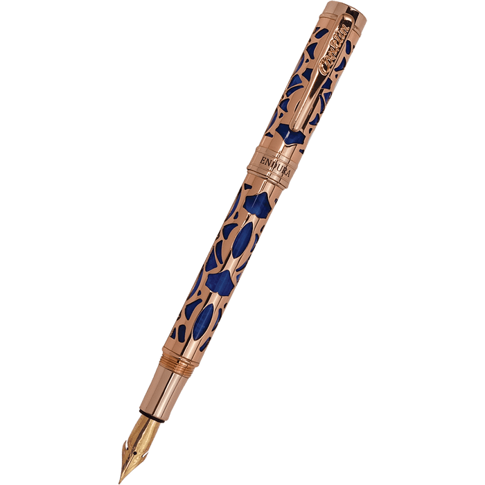 Conklin Endura Fountain Pen - Deco Crest Blue - Pen Boutique Ltd