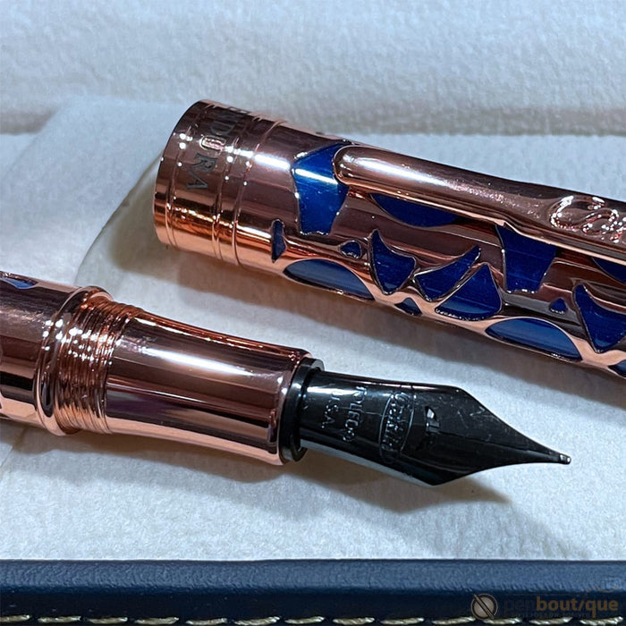 Conklin Endura Fountain Pen - Deco Crest Blue - Pen Boutique Ltd