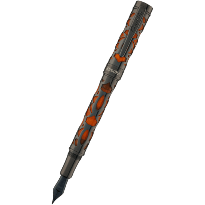 Conklin Endura Fountain Pen - Deco Crest Orange - Pen Boutique Ltd