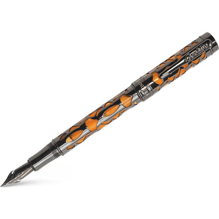 Conklin Endura Fountain Pen - Deco Crest Orange - Pen Boutique Ltd