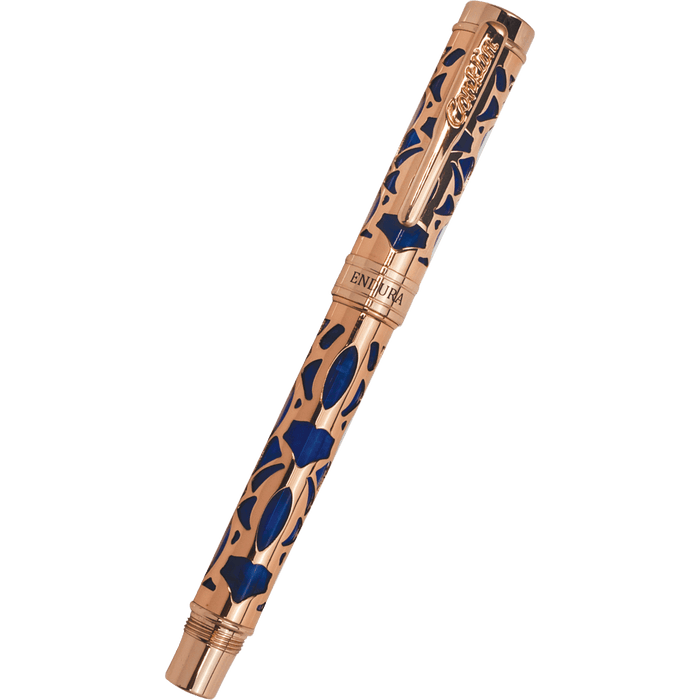 Conklin Endura Rollerball Pen - Deco Crest Blue - Pen Boutique Ltd