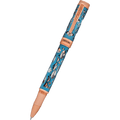 Conklin Endura Rollerball Pen - Deco Crest Demo Blue - Rose Gold Trim - Pen Boutique Ltd