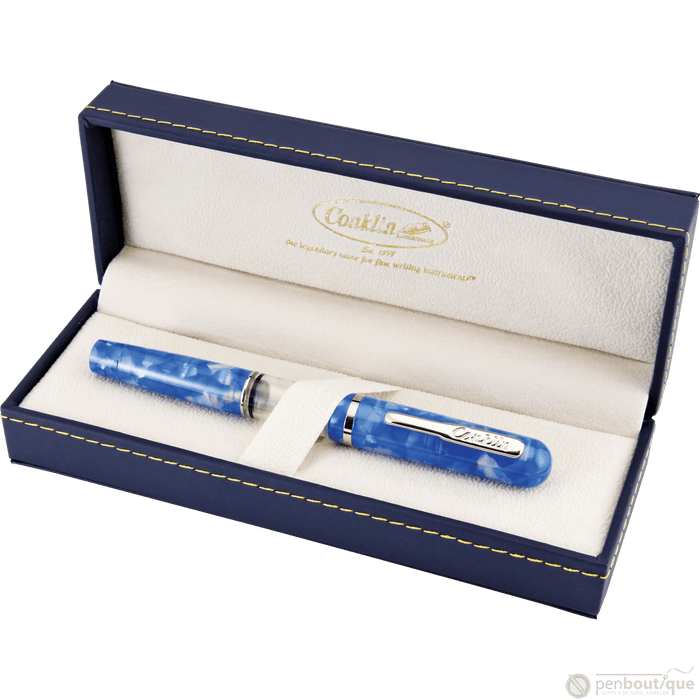 Conklin Heritage Fountain Pen - Word Gauge - Blue - Pen Boutique Ltd