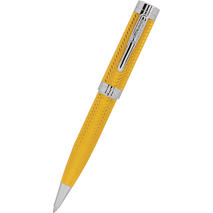 Conklin Herringbone Ballpoint Pen - Signature Yellow - Pen Boutique Ltd
