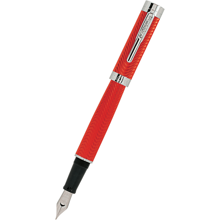 Conklin Herringbone Fountain Pen - Signature Red - Pen Boutique Ltd