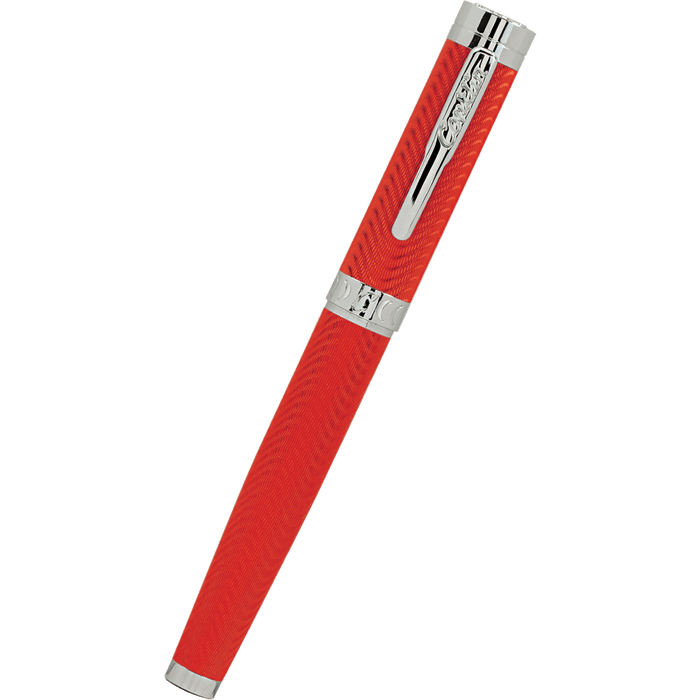 Conklin Herringbone Fountain Pen - Signature Red - Pen Boutique Ltd