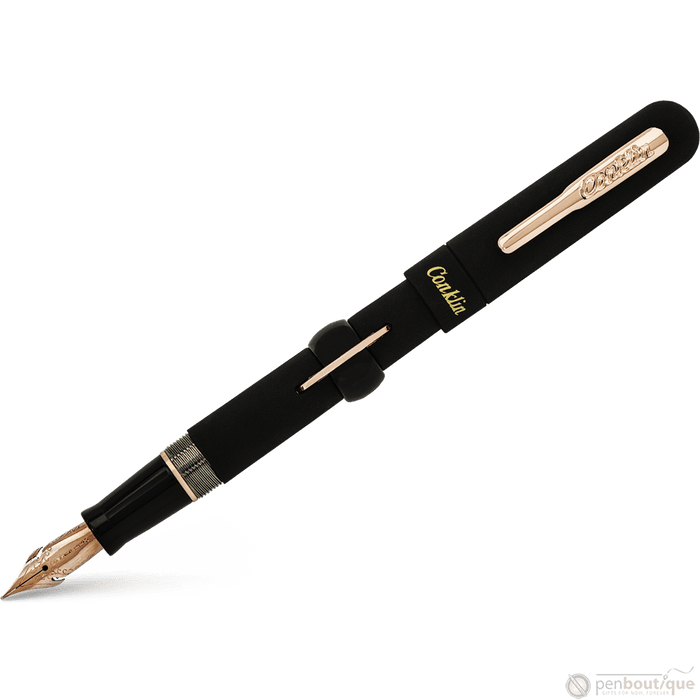 Conklin Mark Twain Fountain Pen - Limited Edition - Superblack/Rosegold - Pen Boutique Ltd