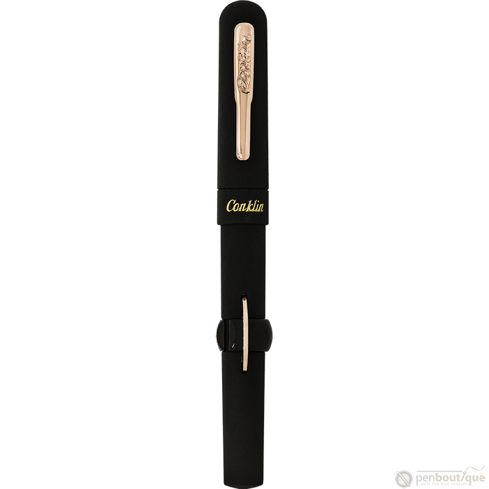 Conklin Mark Twain Fountain Pen - Limited Edition - Superblack/Rosegold - Pen Boutique Ltd