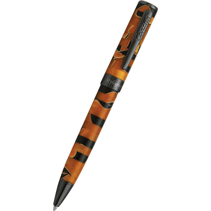 Conklin Stylograph Ballpoint Pen - Mosaic Orange/Black - Pen Boutique Ltd
