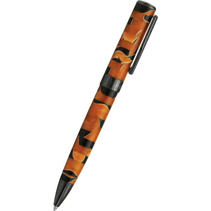 Conklin Stylograph Ballpoint Pen - Mosaic Orange/Black - Pen Boutique Ltd