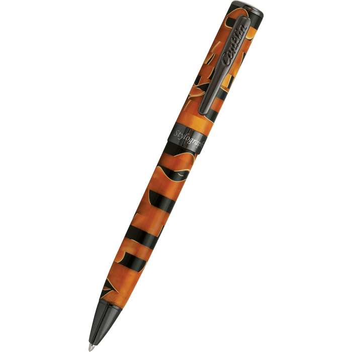 Conklin Stylograph Ballpoint Pen - Mosaic Orange/Black - Pen Boutique Ltd