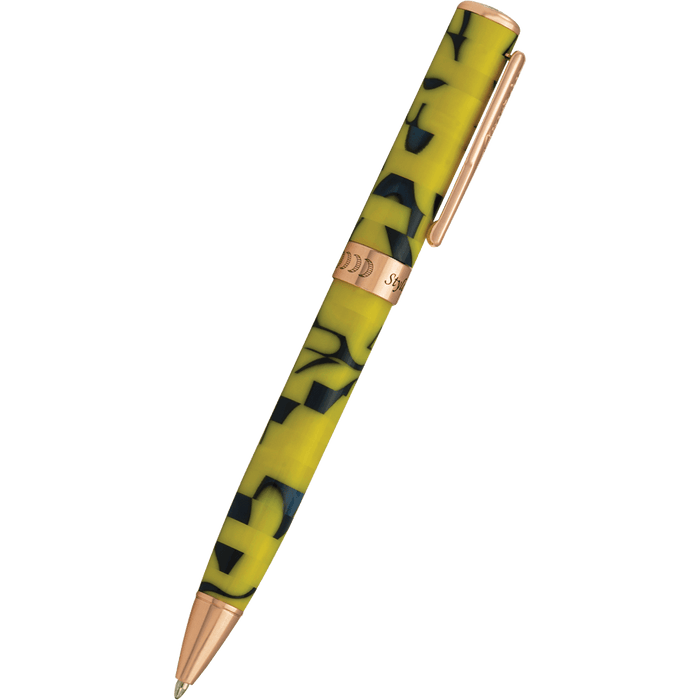 Conklin Stylograph Ballpoint Pen - Mosaic Yellow/Blue - Pen Boutique Ltd
