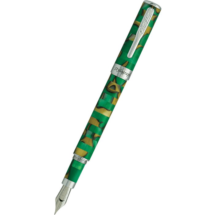 Conklin Stylograph Fountain Pen - Mosaic Green/Brown - Pen Boutique Ltd