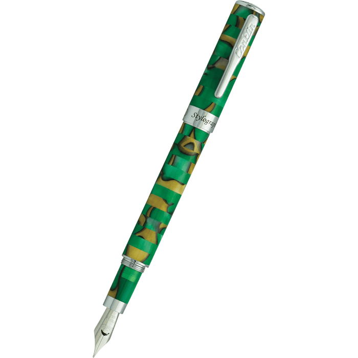 Conklin Stylograph Fountain Pen - Mosaic Green/Brown - Pen Boutique Ltd