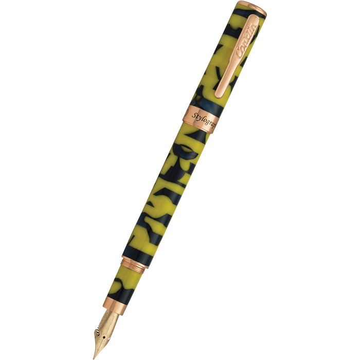 Conklin Stylograph Fountain Pen - Mosaic Yellow/Blue - Pen Boutique Ltd
