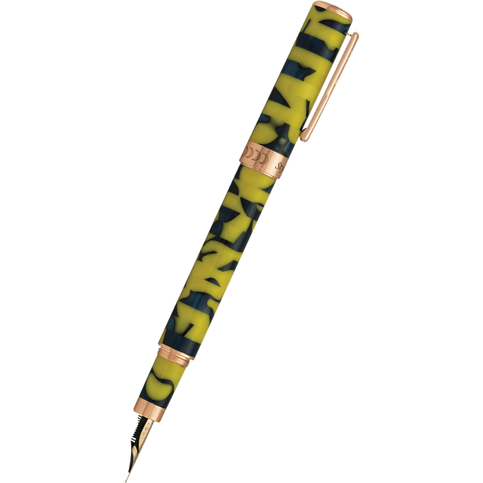 Conklin Stylograph Fountain Pen - Mosaic Yellow/Blue - Pen Boutique Ltd