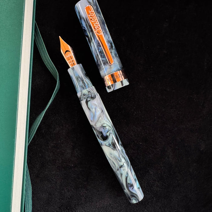 Conklin Toledo Fountain Pen - Limited Edition - Blue Abalone - Rose Gold Trim (Pen Boutique Exclusive) - Pen Boutique Ltd