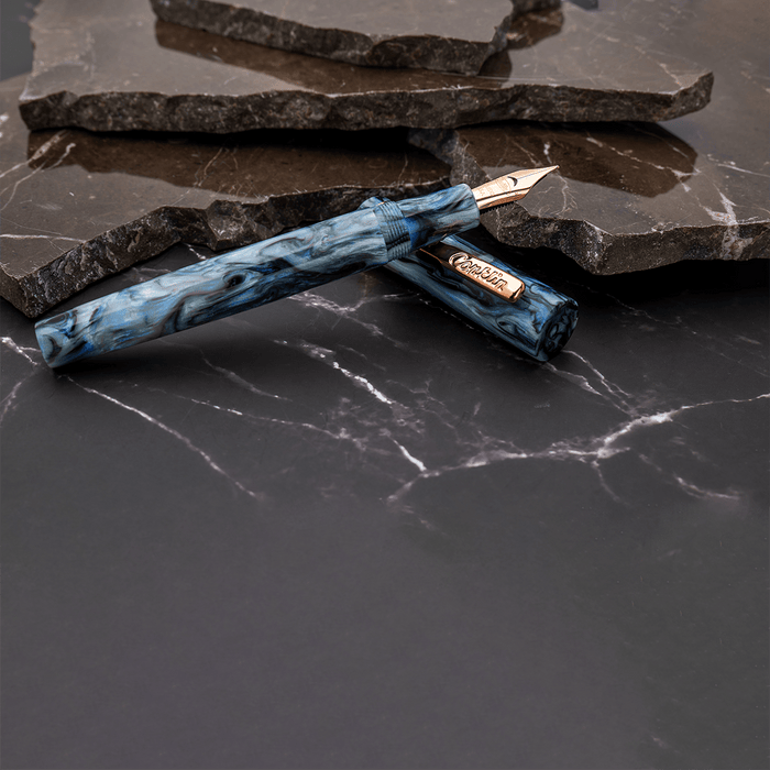 Conklin Toledo Fountain Pen - Limited Edition - Blue Abalone - Rose Gold Trim (Pen Boutique Exclusive) - Pen Boutique Ltd