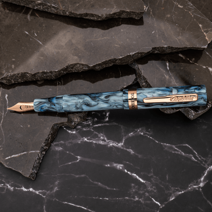 Conklin Toledo Fountain Pen - Limited Edition - Blue Abalone - Rose Gold Trim (Pen Boutique Exclusive) - Pen Boutique Ltd