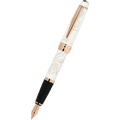 Cross Bailey - Year of the Dragon Pearlescent White Lacquer - Fountain Pen - Rose Gold - Pen Boutique Ltd