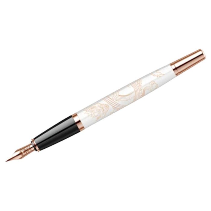Cross Bailey - Year of the Dragon Pearlescent White Lacquer - Fountain Pen - Rose Gold - Pen Boutique Ltd