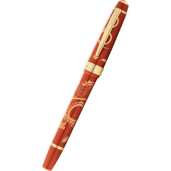 Cross Bailey Light - Year of the Dragon - Fountain Pen - Polished Amber Resin and Gold Tone - Pen Boutique Ltd