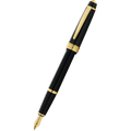 Cross Bailey Light Fountain Pen - Polished Black - Gold Trim - Pen Boutique Ltd