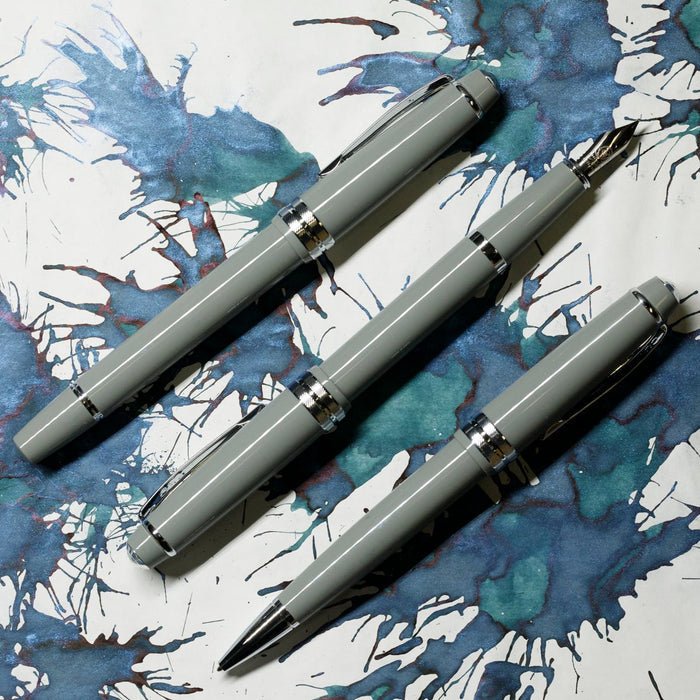 Cross Bailey Light Fountain Pen, Rollerball and Ballpoint - SET - Polished Gray - Pen Boutique Ltd