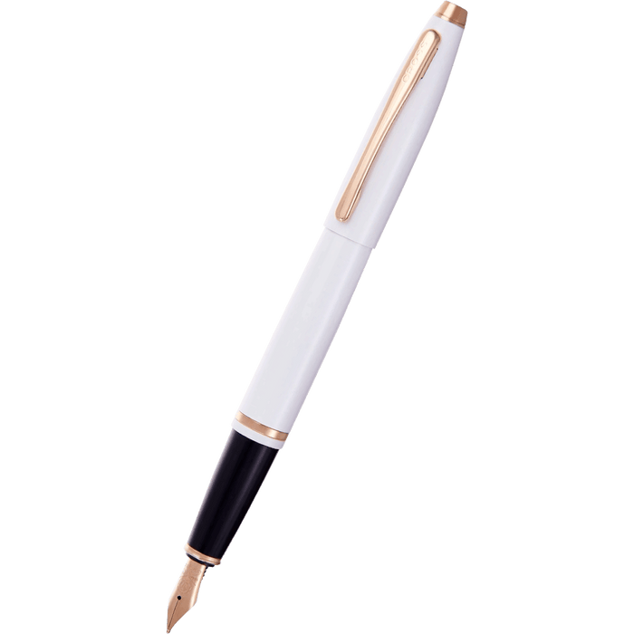 Cross Calais Fountain Pen - Light White - Medium - Pen Boutique Ltd