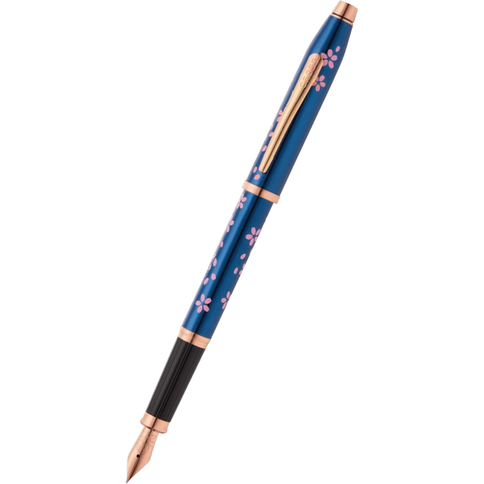 Cross Century II Fountain Pen - Cherry Blossom Metallic Blue - Pen Boutique Ltd