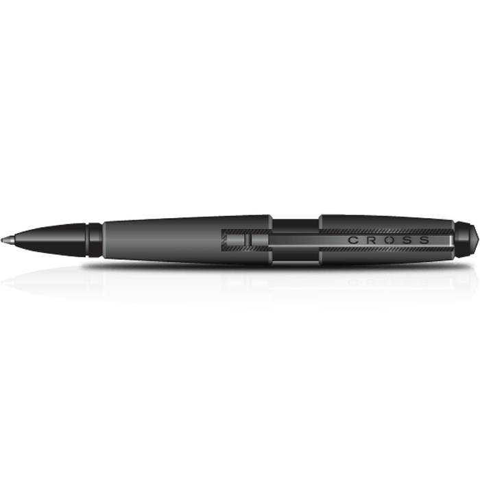 Cross Edge Rollerball Pen - Matte Black - Pen Boutique Ltd