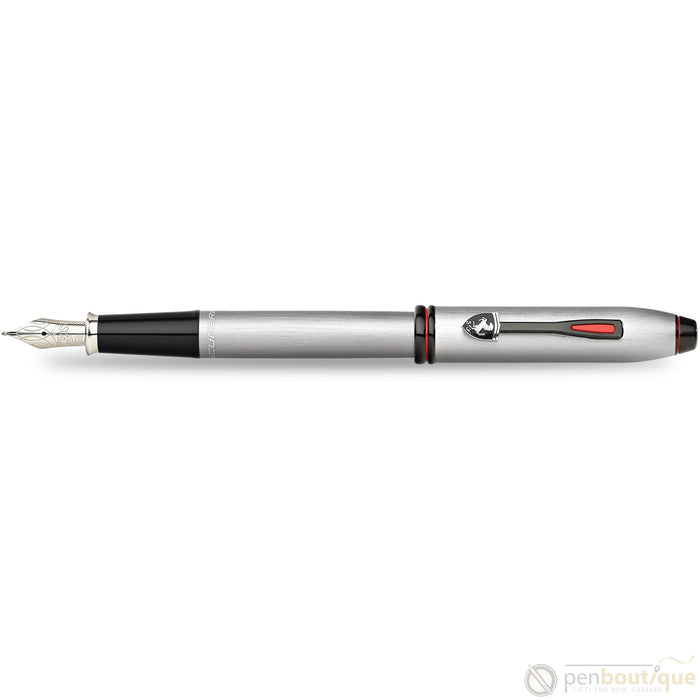 Cross Townsend Fountain Pen - Scuderia Ferrari - Brushed Platinum - Pen Boutique Ltd