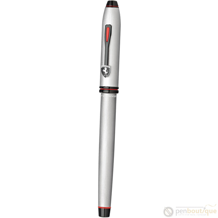 Cross Townsend Fountain Pen - Scuderia Ferrari - Brushed Platinum - Pen Boutique Ltd