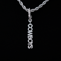 Dallas Cowboys Official NFL Wordmark Logo Clip On Pendant - White Gold