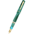 Delta Duna "P" Fountain Pen - Vortex Green - Gold Trim - Pen Boutique Ltd
