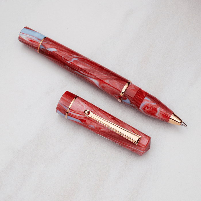 Delta Duna "P" Rollerball Pen - Ghibli - Rose Gold Trim - Pen Boutique Ltd