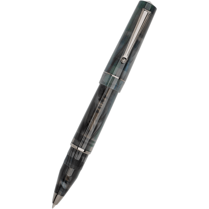 Delta Duna "P" Rollerball Pen - Zephyr - Ruthenium Trim - Pen Boutique Ltd