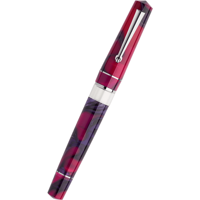 Delta Duna Reborn Fountain Pen - Magenta Mirage - Steel - Pen Boutique Ltd