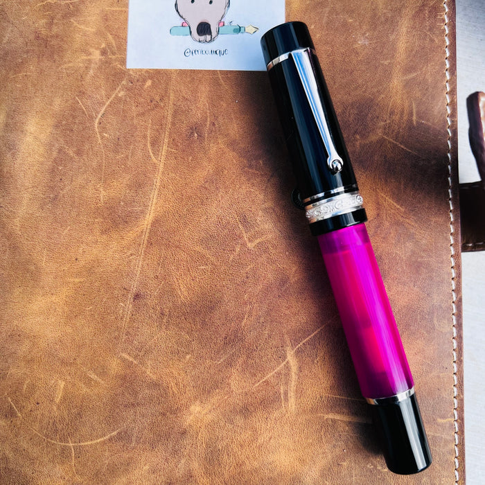 Delta DV Original Rosa Fountain Pen - Black - Pen Boutique Exclusive - Pen Boutique Ltd