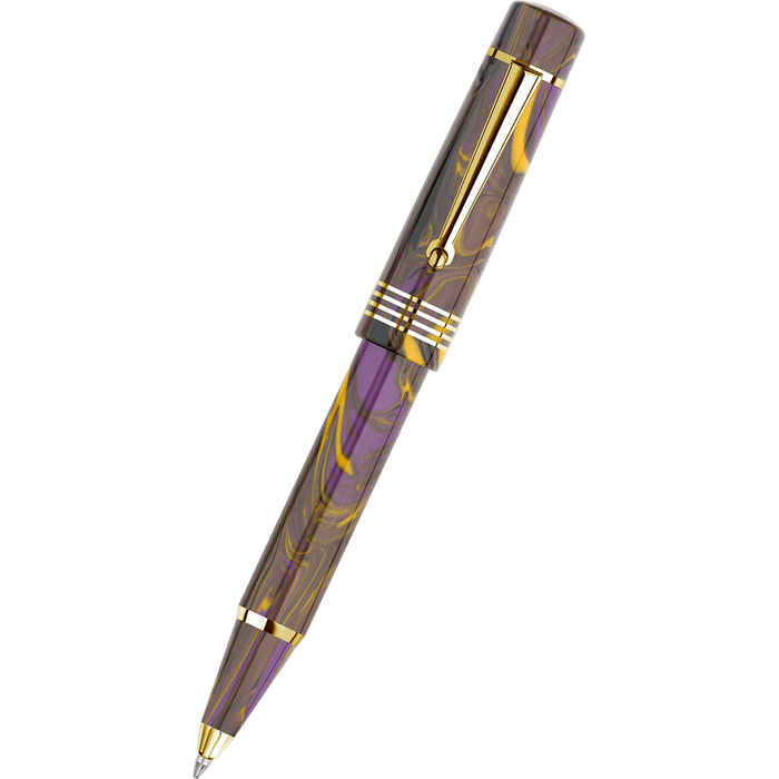 Delta Neo Gallery Ballpoint Pen - Iris - Gold Trim (Numbered Edition) - Pen Boutique Ltd