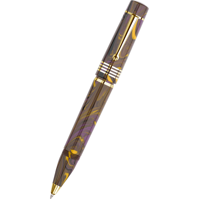 Delta Neo Gallery Rollerball Pen - Iris - Gold Trim (Numbered Edition) - Pen Boutique Ltd