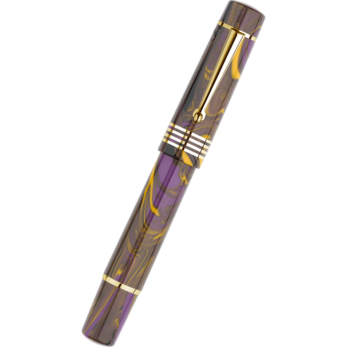 Delta Neo Gallery Rollerball Pen - Iris - Gold Trim (Numbered Edition) - Pen Boutique Ltd