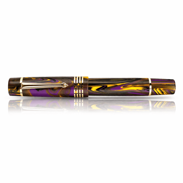 Delta Neo Gallery Rollerball Pen - Iris - Gold Trim (Numbered Edition) - Pen Boutique Ltd
