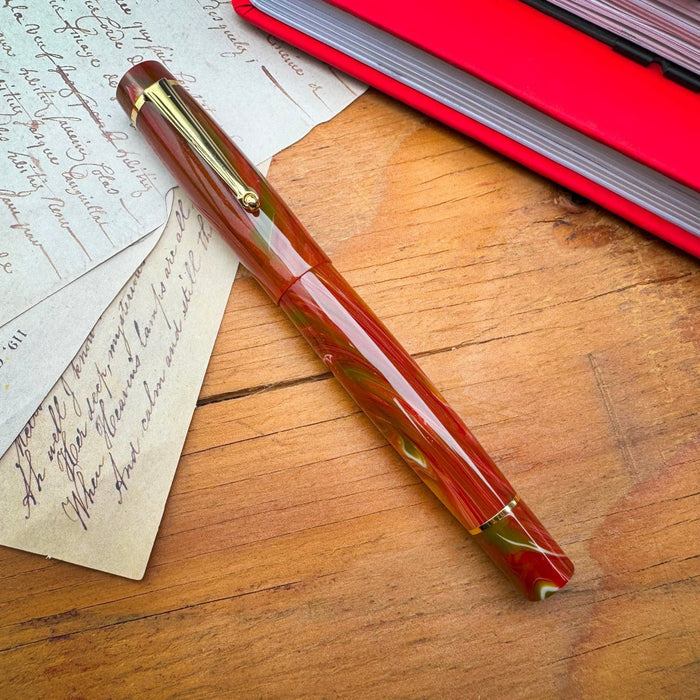 Delta Signs of the Time Fountain Pen - The Eternal Balance of Beauty Classical Art - Gold Trim (Numbered Edition) - Pen Boutique Ltd