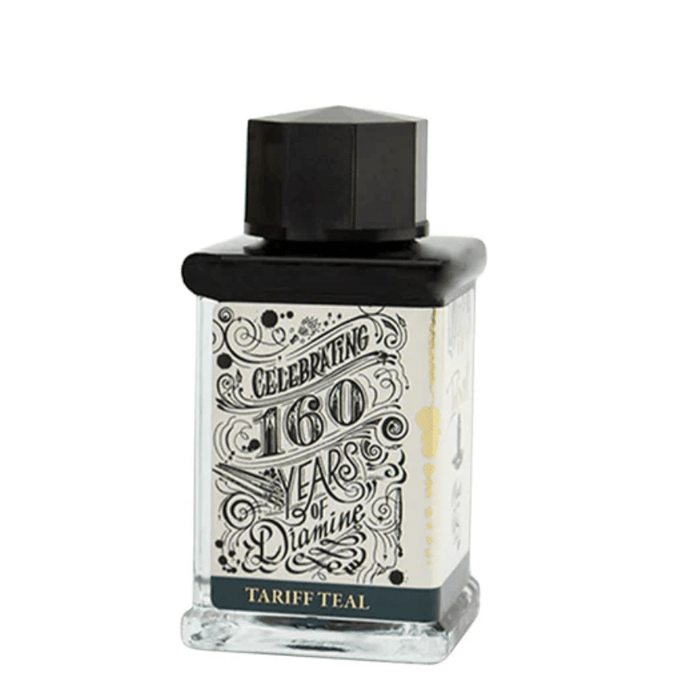 Diamine 160th Anniversary Ink Bottle - Tariff Teal - 75ml - Pen Boutique Ltd