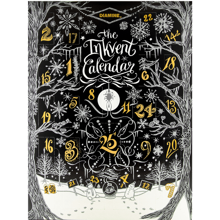 Diamine Inkvent Inks - 2024 Calendar (Black Edition) - Pen Boutique Ltd