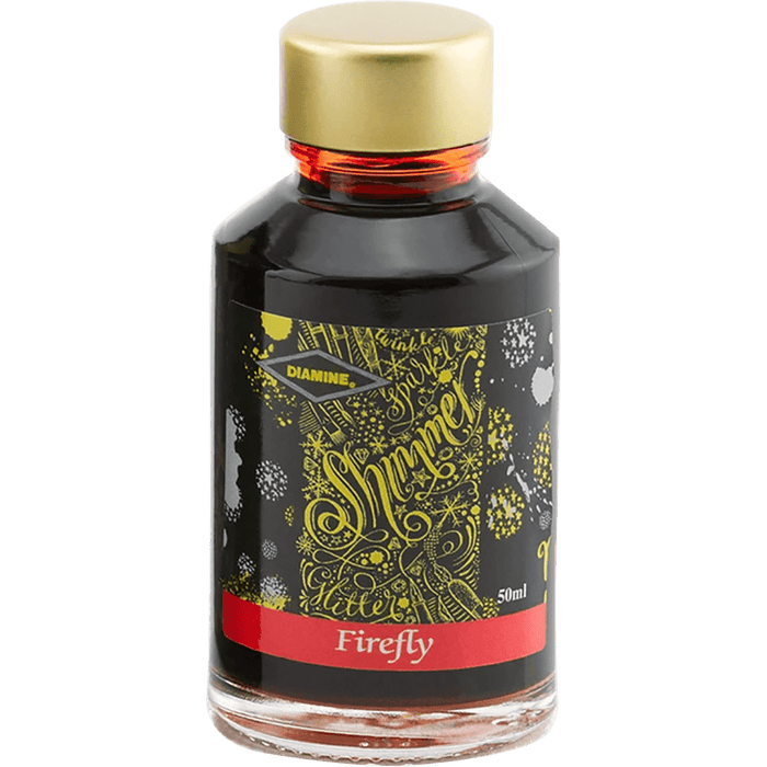 Diamine Shimmer Ink 50 ml Firefly - Gold shimmer - Pen Boutique Ltd