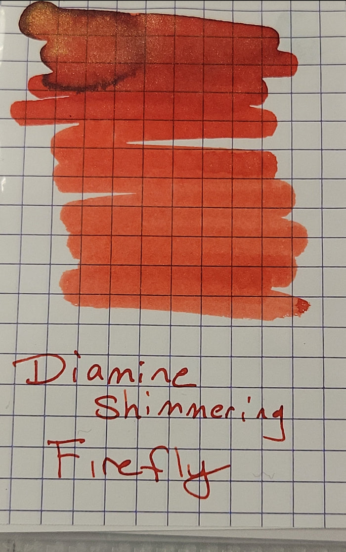 Diamine Shimmer Ink 50 ml Firefly - Gold shimmer - Pen Boutique Ltd